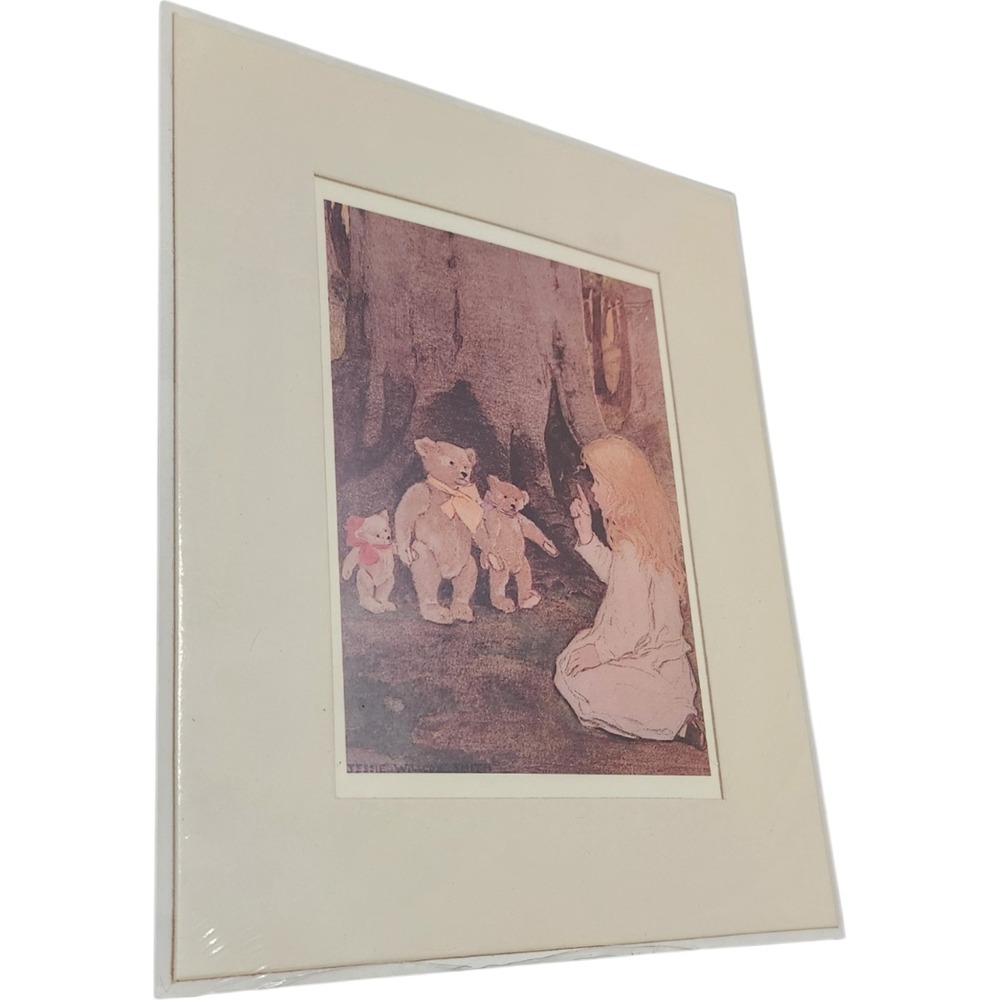 Jessie Willcox Smith Goldilocks Art Print 1984 Portal Publications Matted Litho